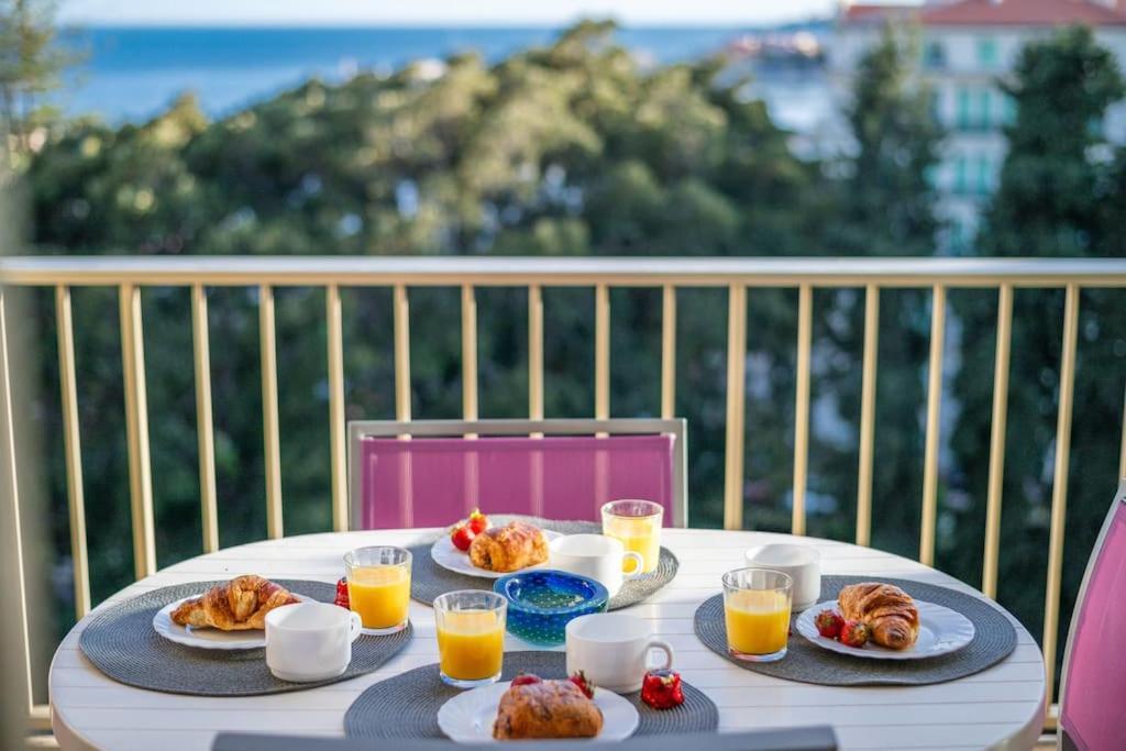 Le Fontana Rosa - Vue Mer - Terrasse - Parking Inclus マントン エクステリア 写真